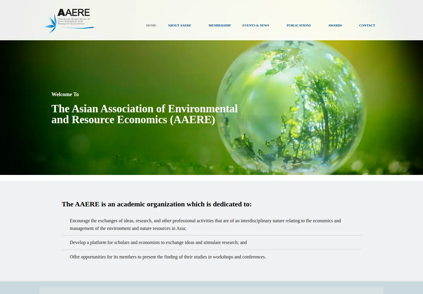 Screenshot of aaere.org