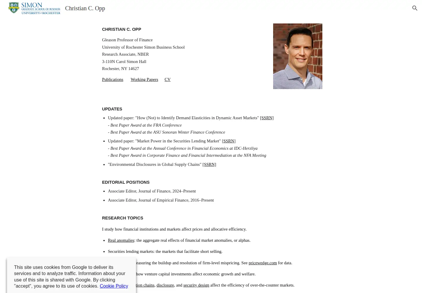 Captured homepage of christianopp.info in the current scan
