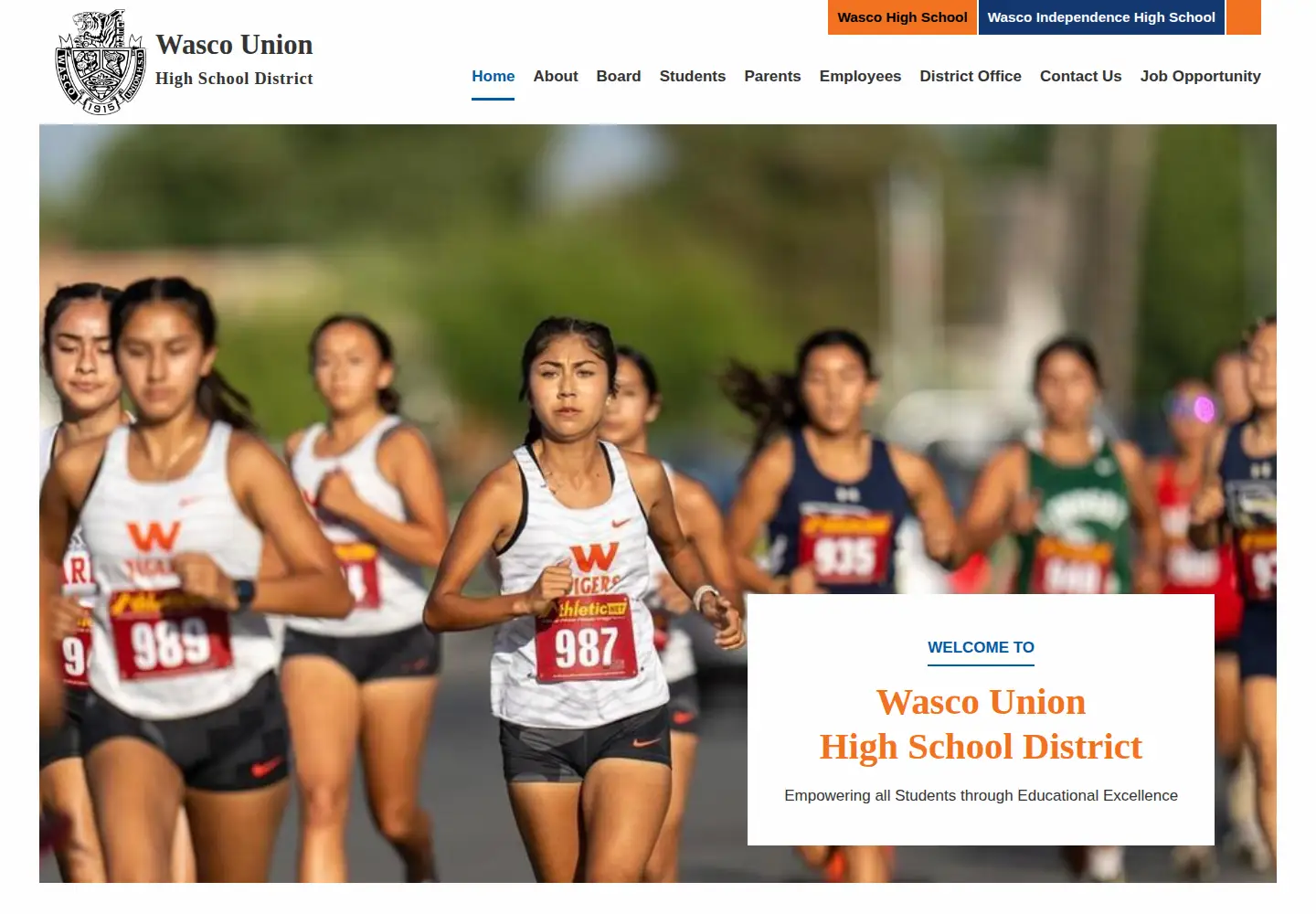 Screenshot of wascouhsd.org