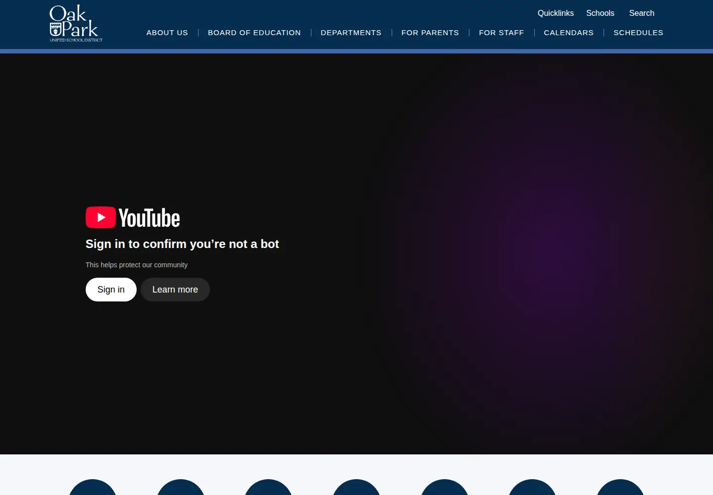 Captured homepage of opusd.org in the current scan