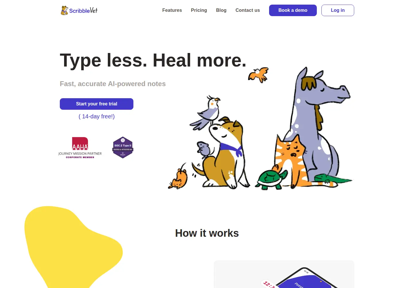 Screenshot of scribblevet.com