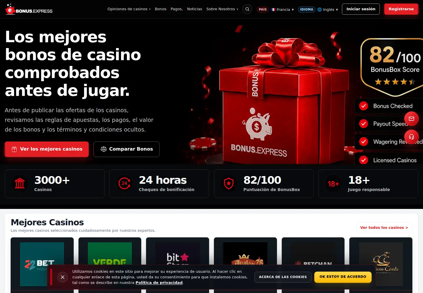 Screenshot of spanishbonus.eu