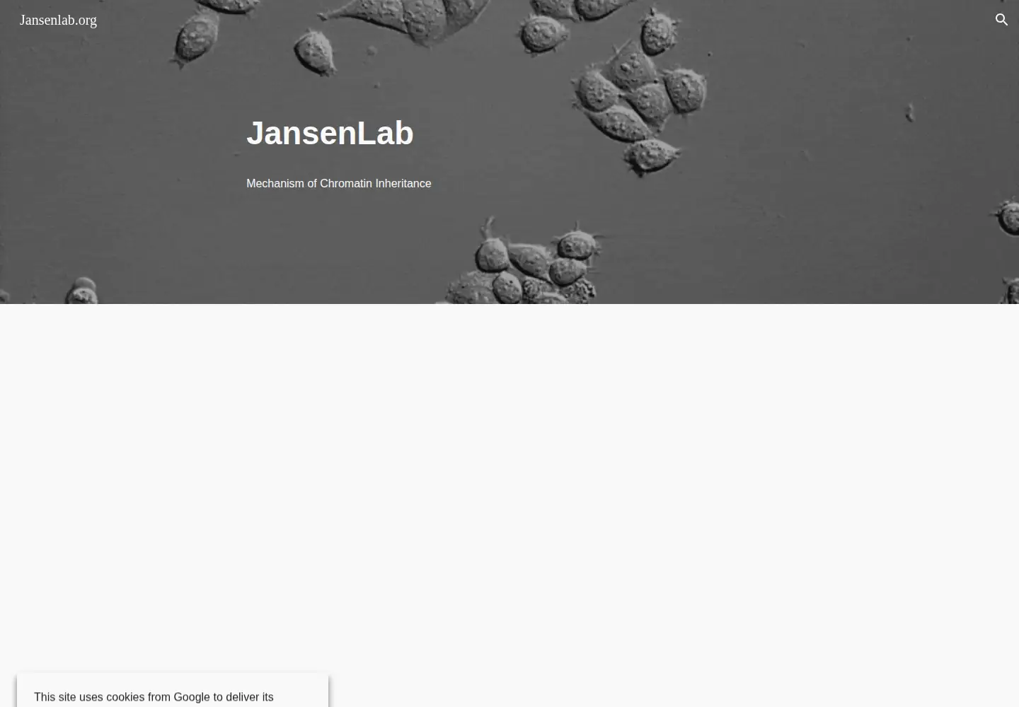 Screenshot of jansenlab.org