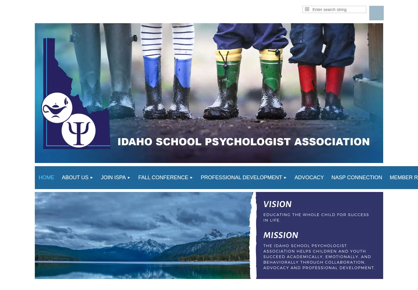 Screenshot of idahoschoolpsych.org