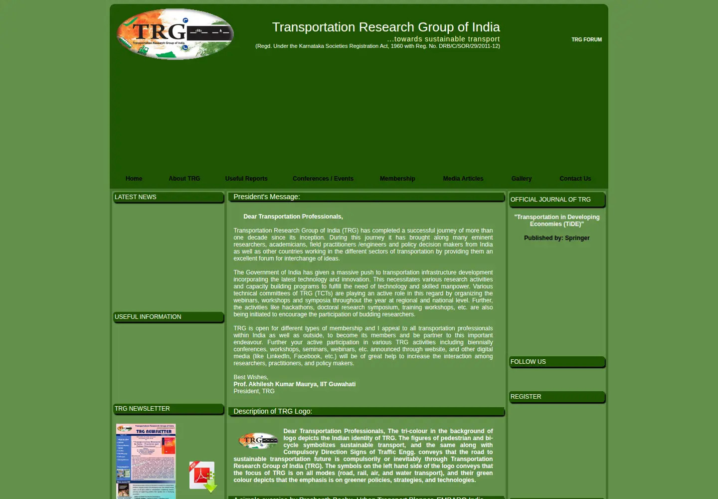 Screenshot of trgindia.org