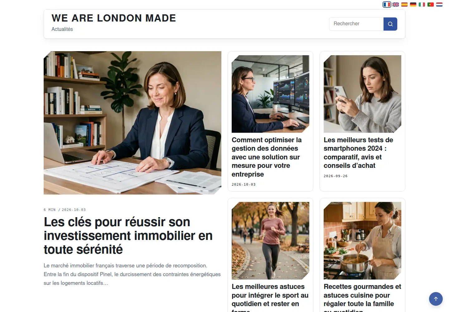 Captured homepage of wearelondonmade.com in the current scan