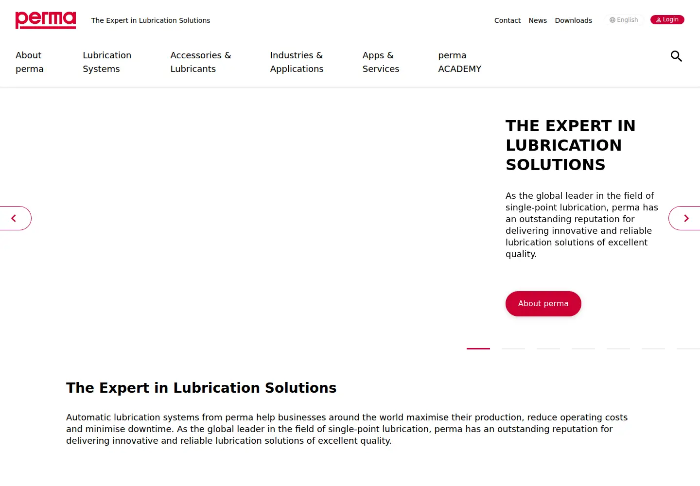 Screenshot of perma-tec.com