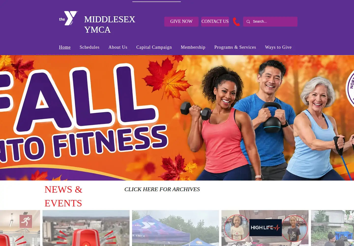 Screenshot of midymca.org