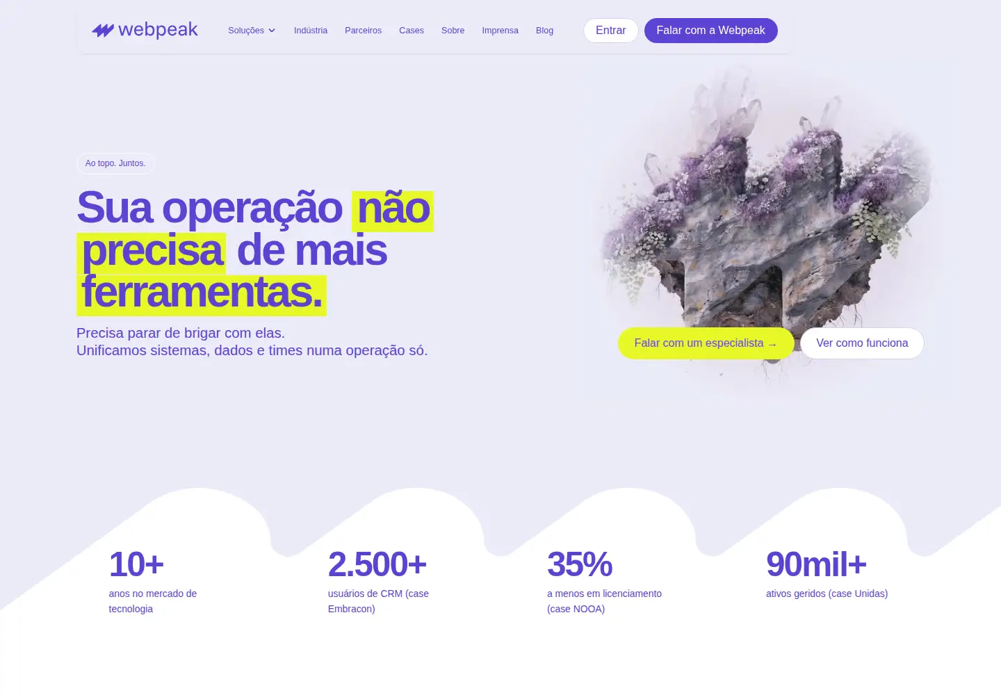 Screenshot of webpeak.com.br