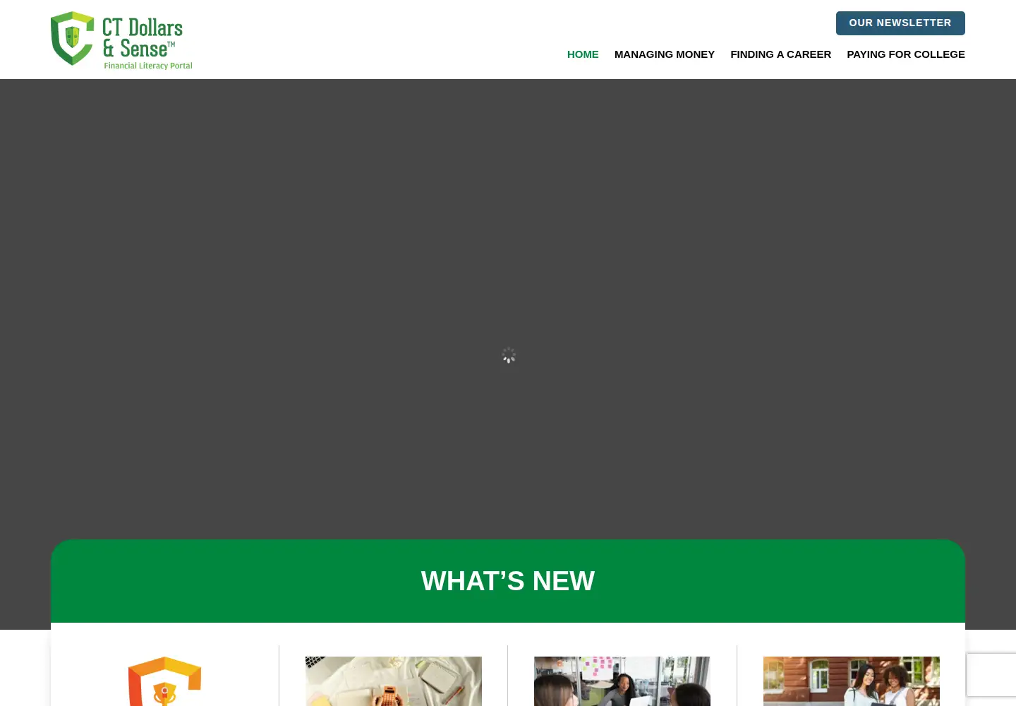 Captured homepage of ctdollarsandsense.com in the current scan