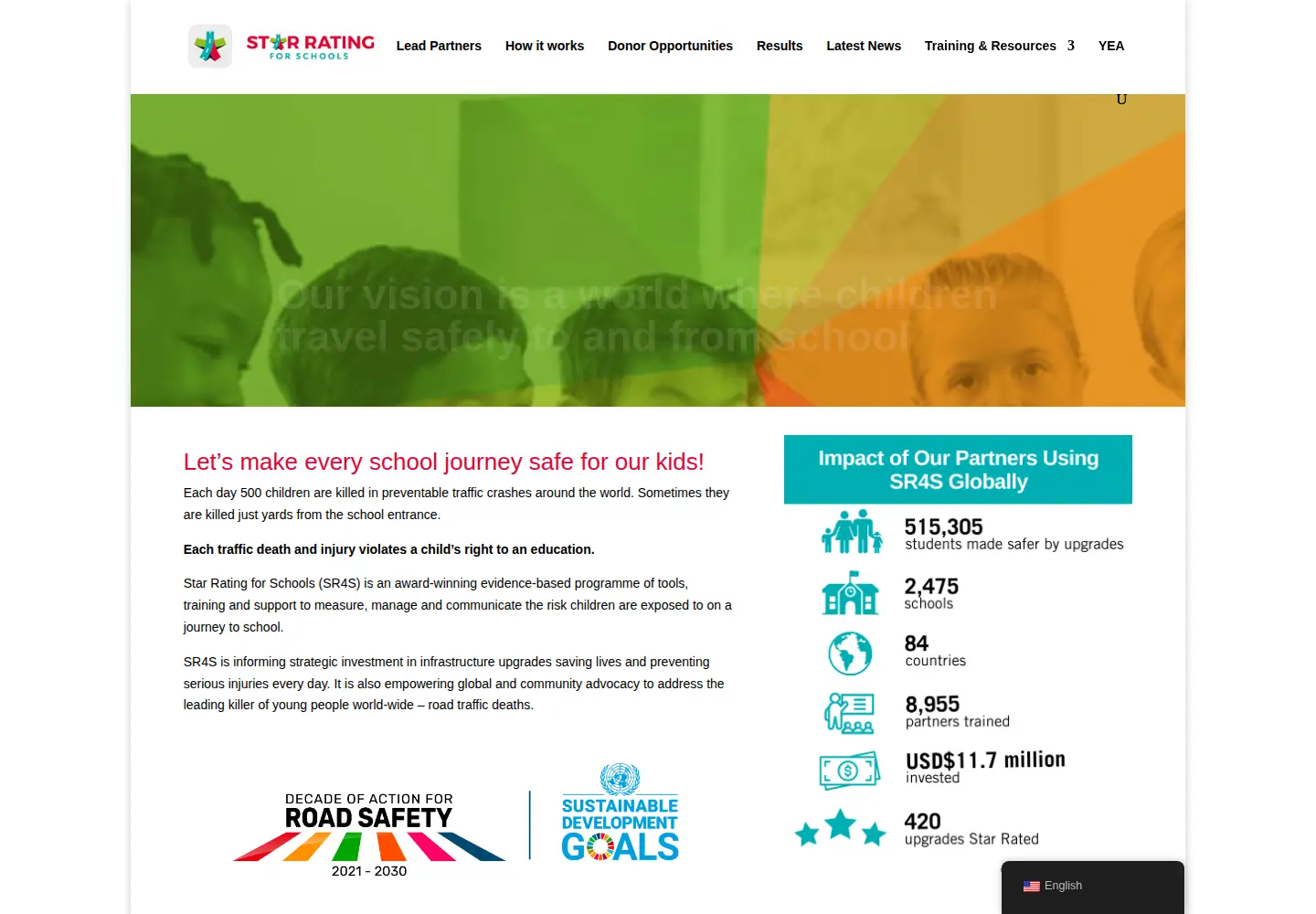 Captured homepage of starratingforschools.org in the current scan