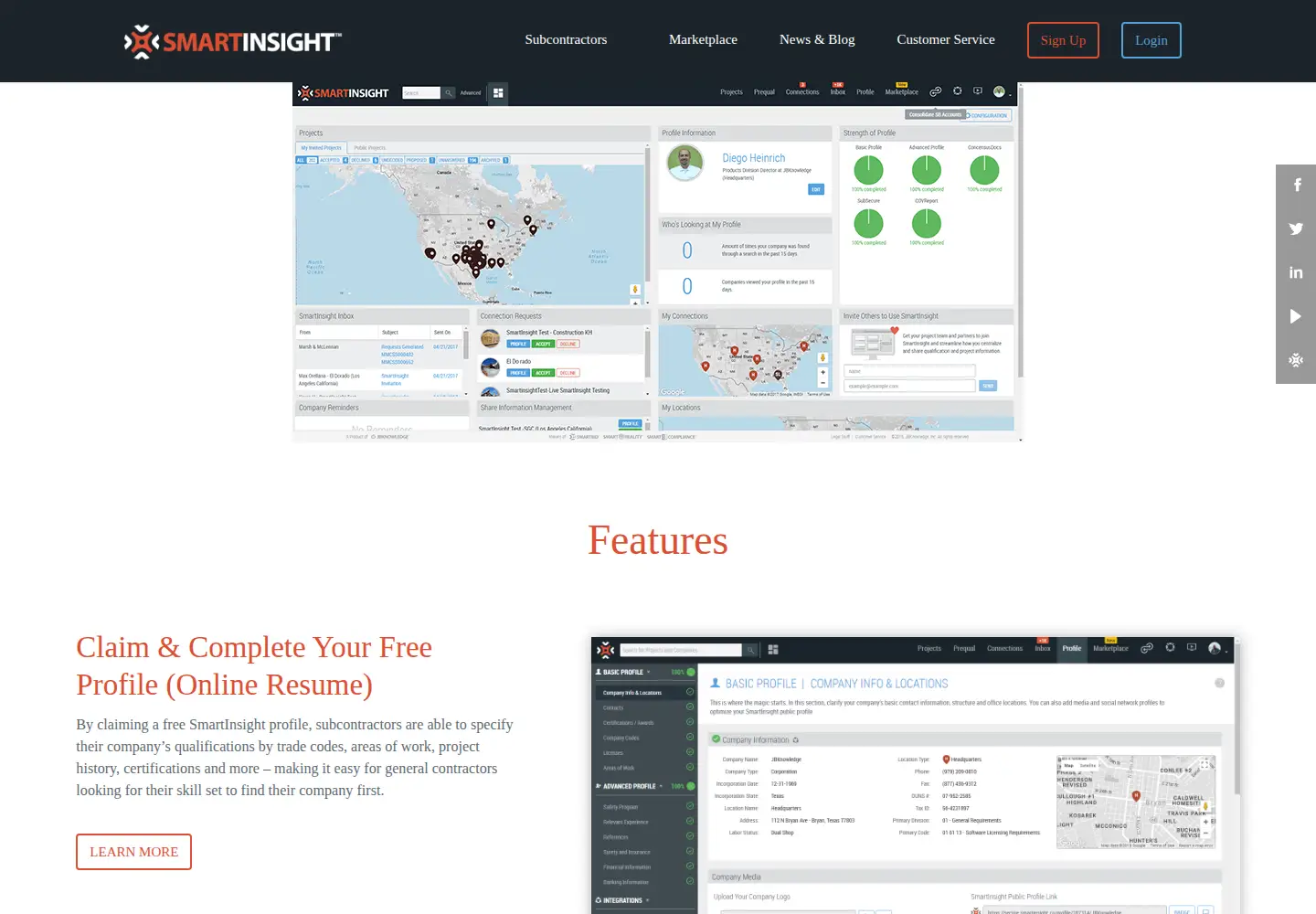 Captured homepage of smartinsight.co in the current scan