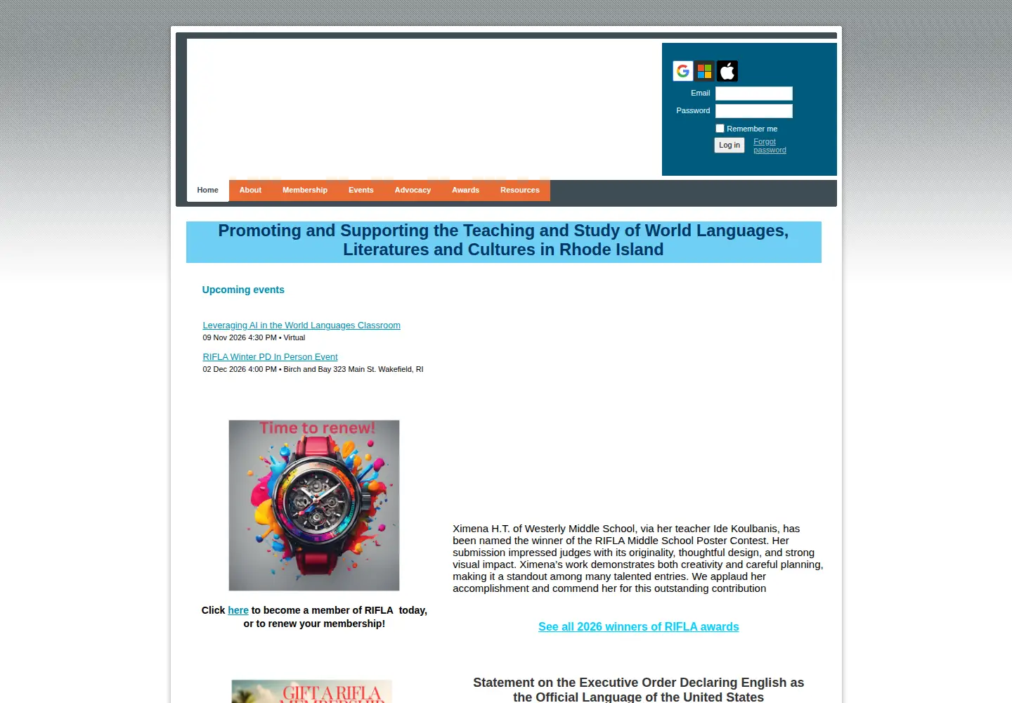 Screenshot of rifla.org
