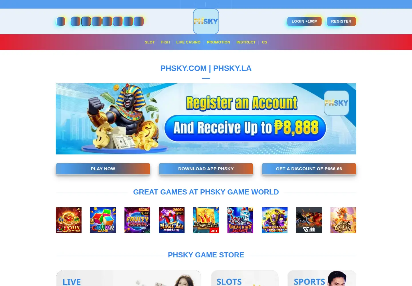 Screenshot of phsky.ltd