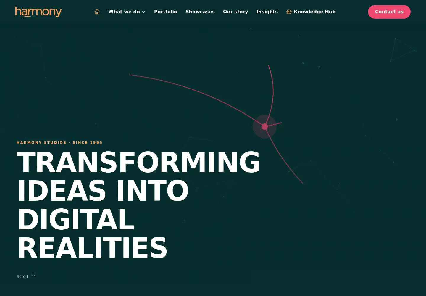 Captured homepage of harmony.co.uk in the current scan