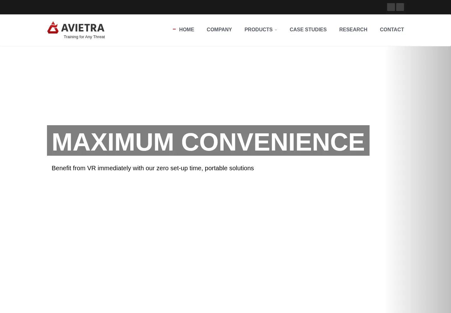 Captured homepage of avietra.com in the current scan