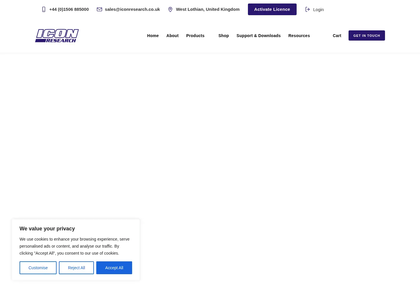 Screenshot of iconresearch.co.uk