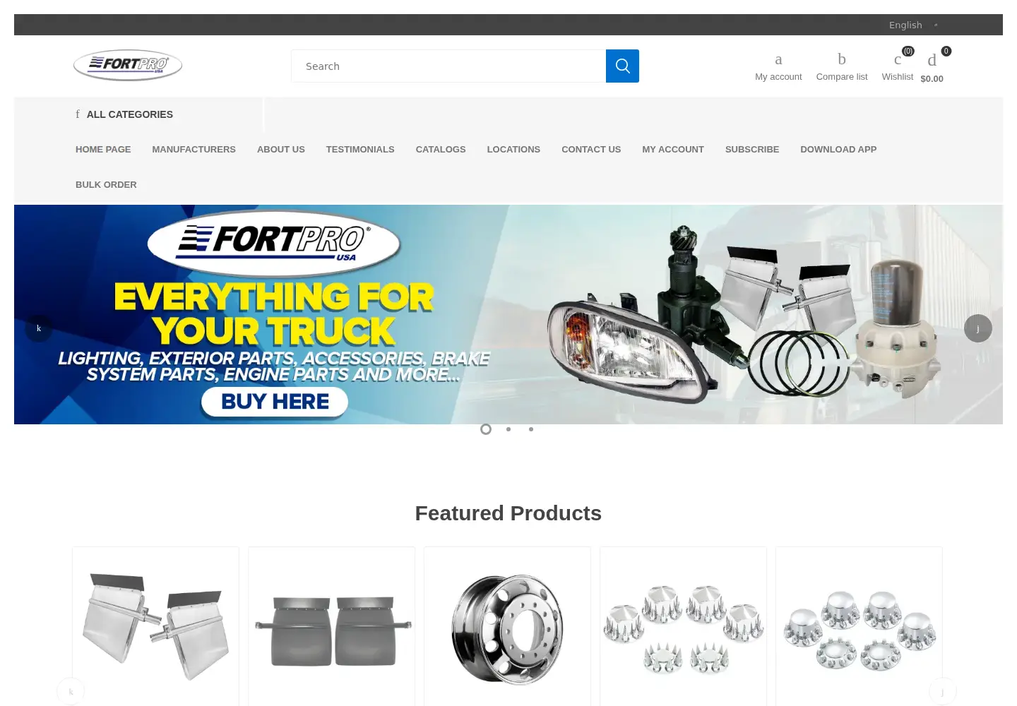Screenshot of fortpro.com