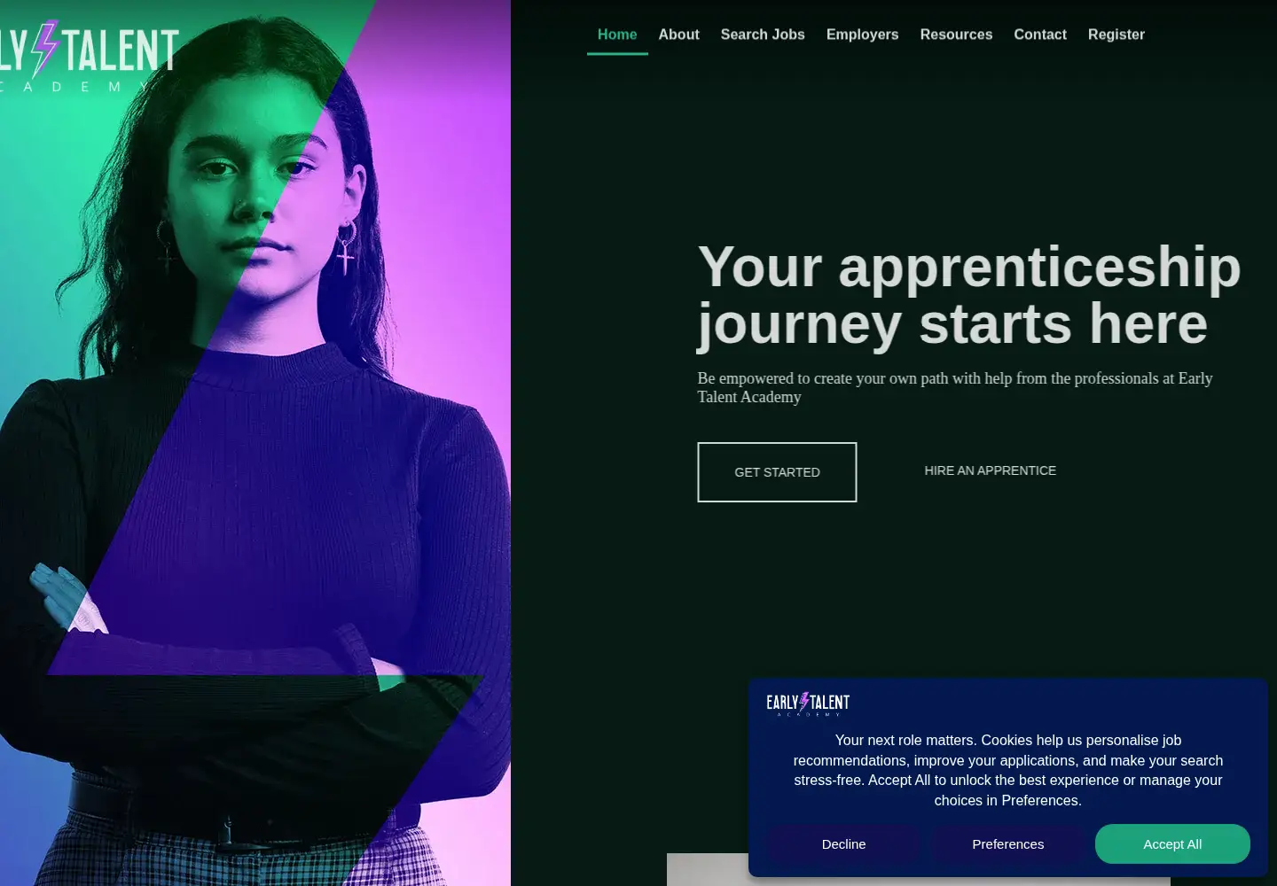 Screenshot of earlytalentacademy.co.uk