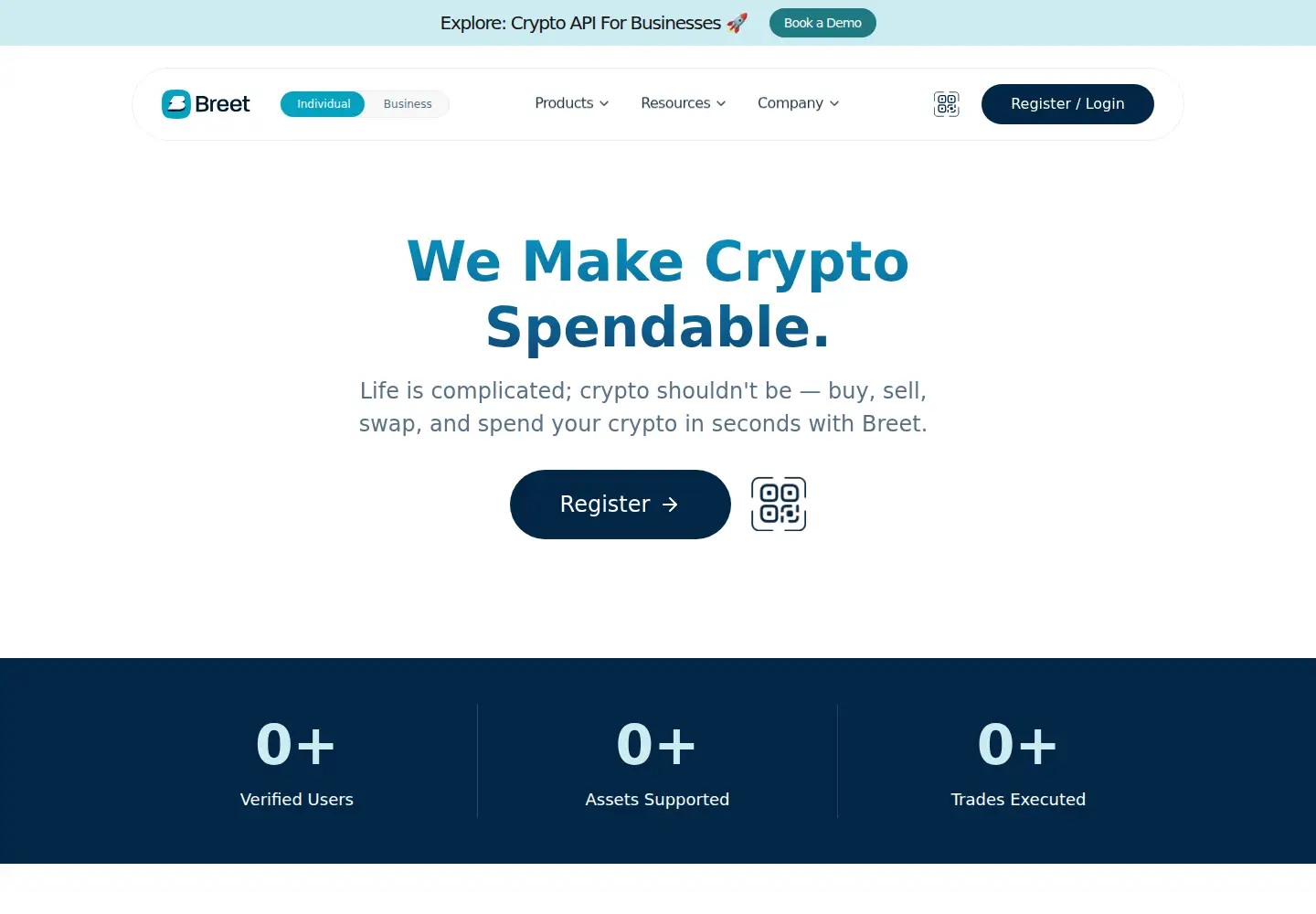 Screenshot of breet.app