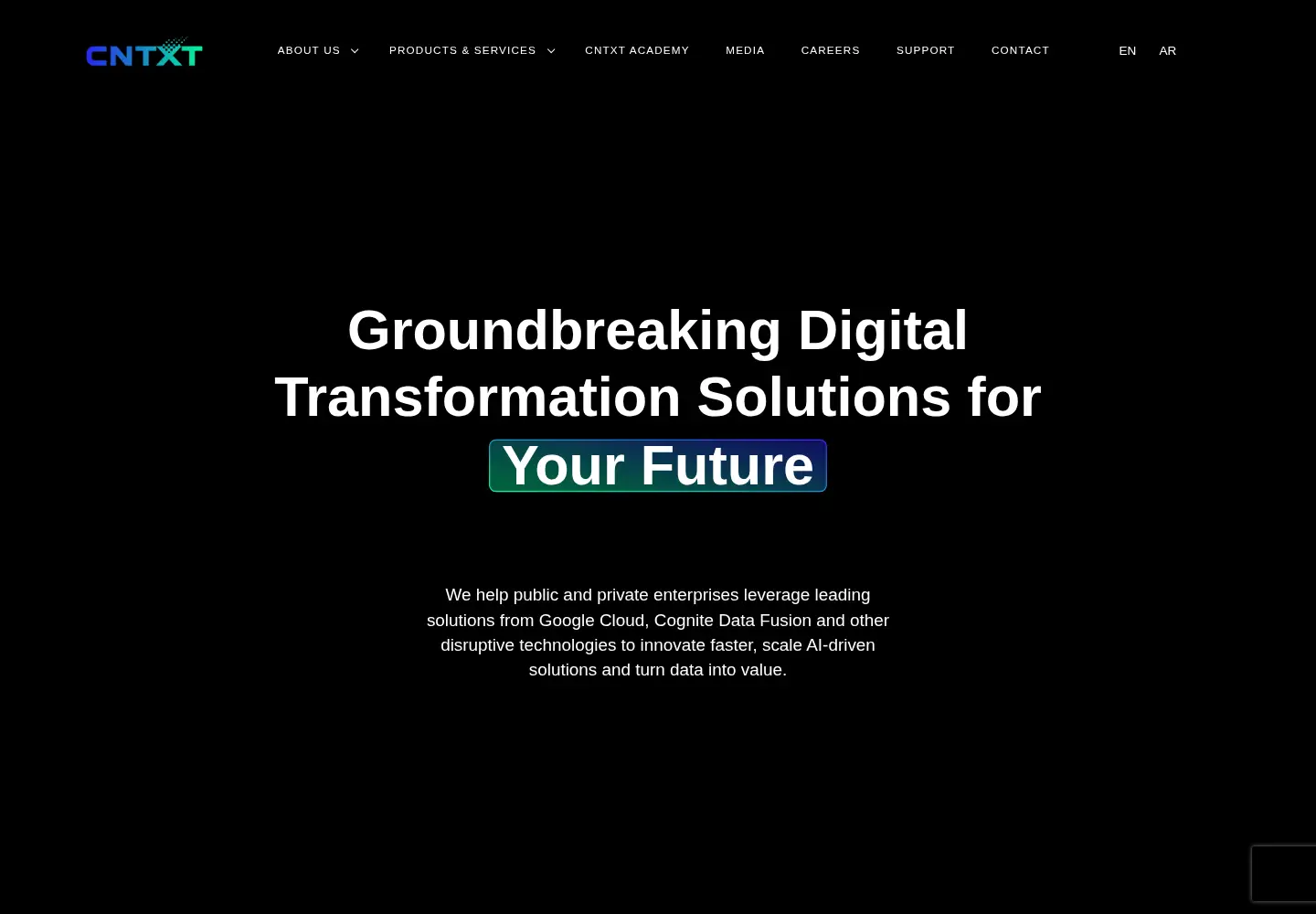 Screenshot of cntxt.com