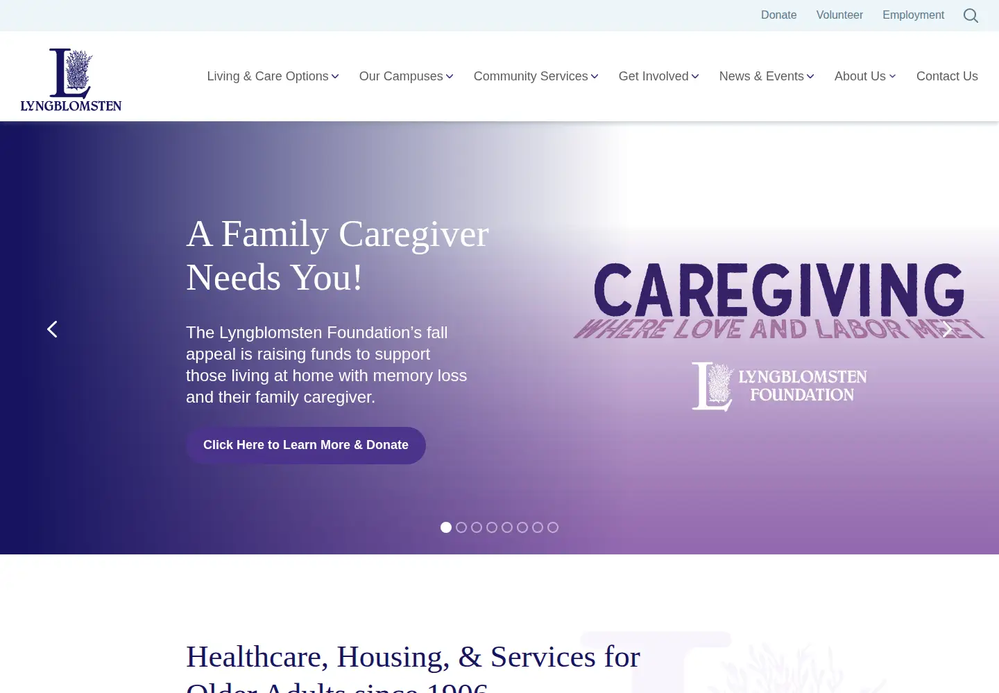 Screenshot of lyngblomsten.org