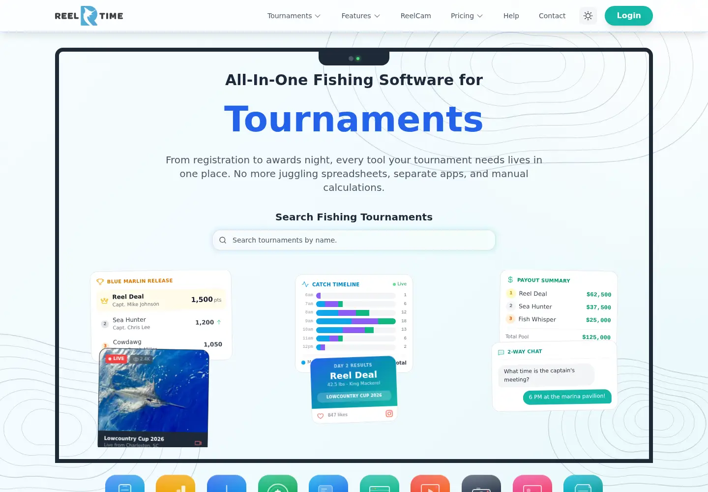 Screenshot of reeltimeapps.com