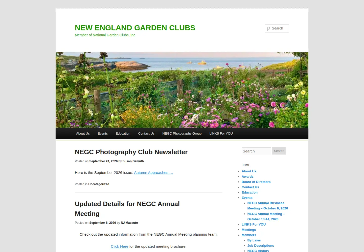 Screenshot of newenglandgc.org