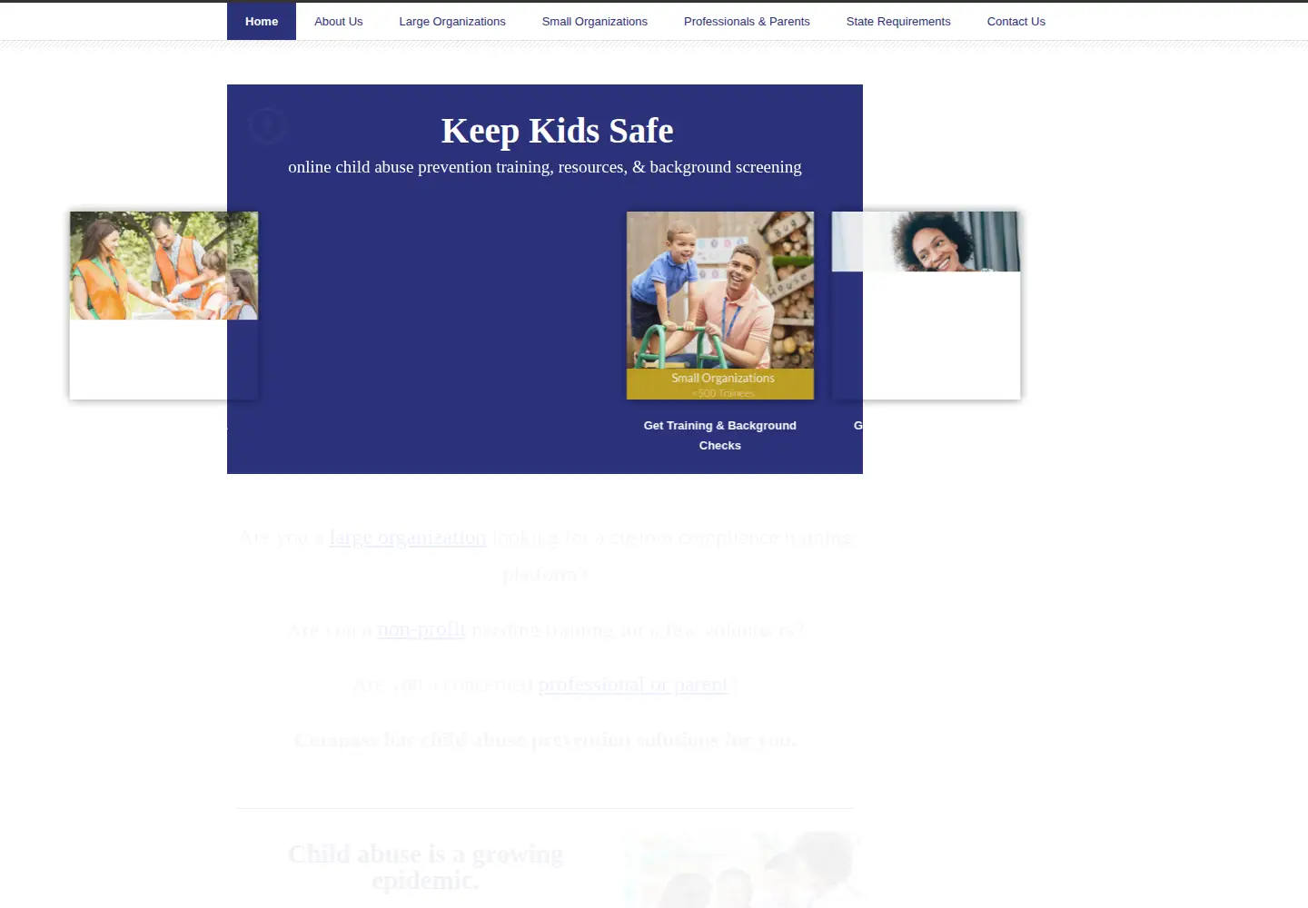Screenshot of safeenvironment.org