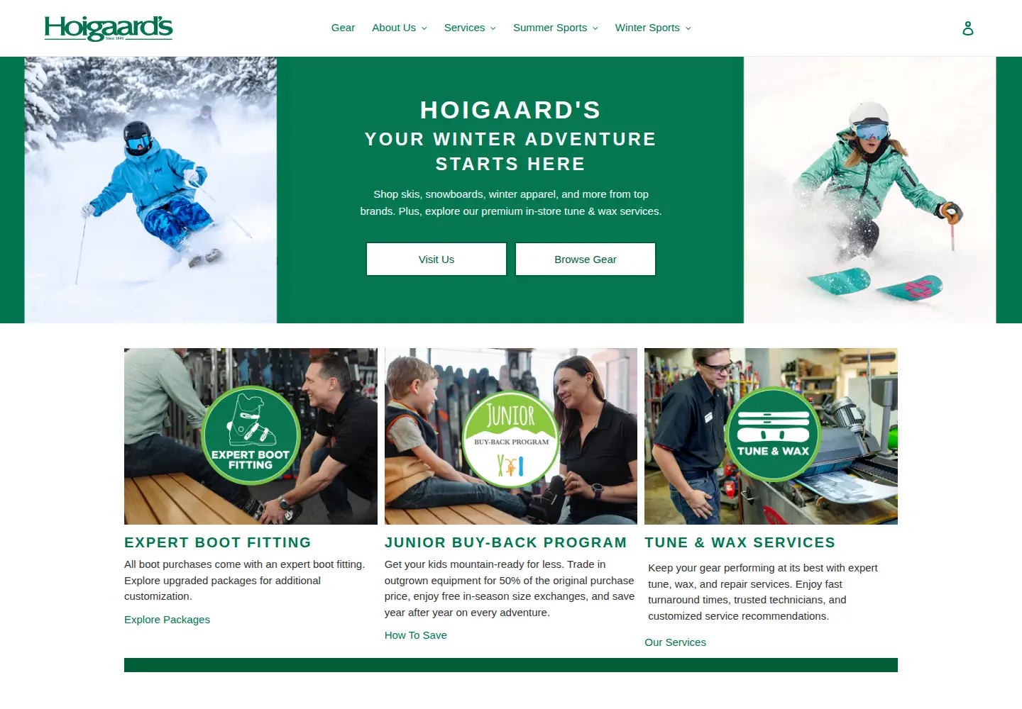 Screenshot of hoigaards.com