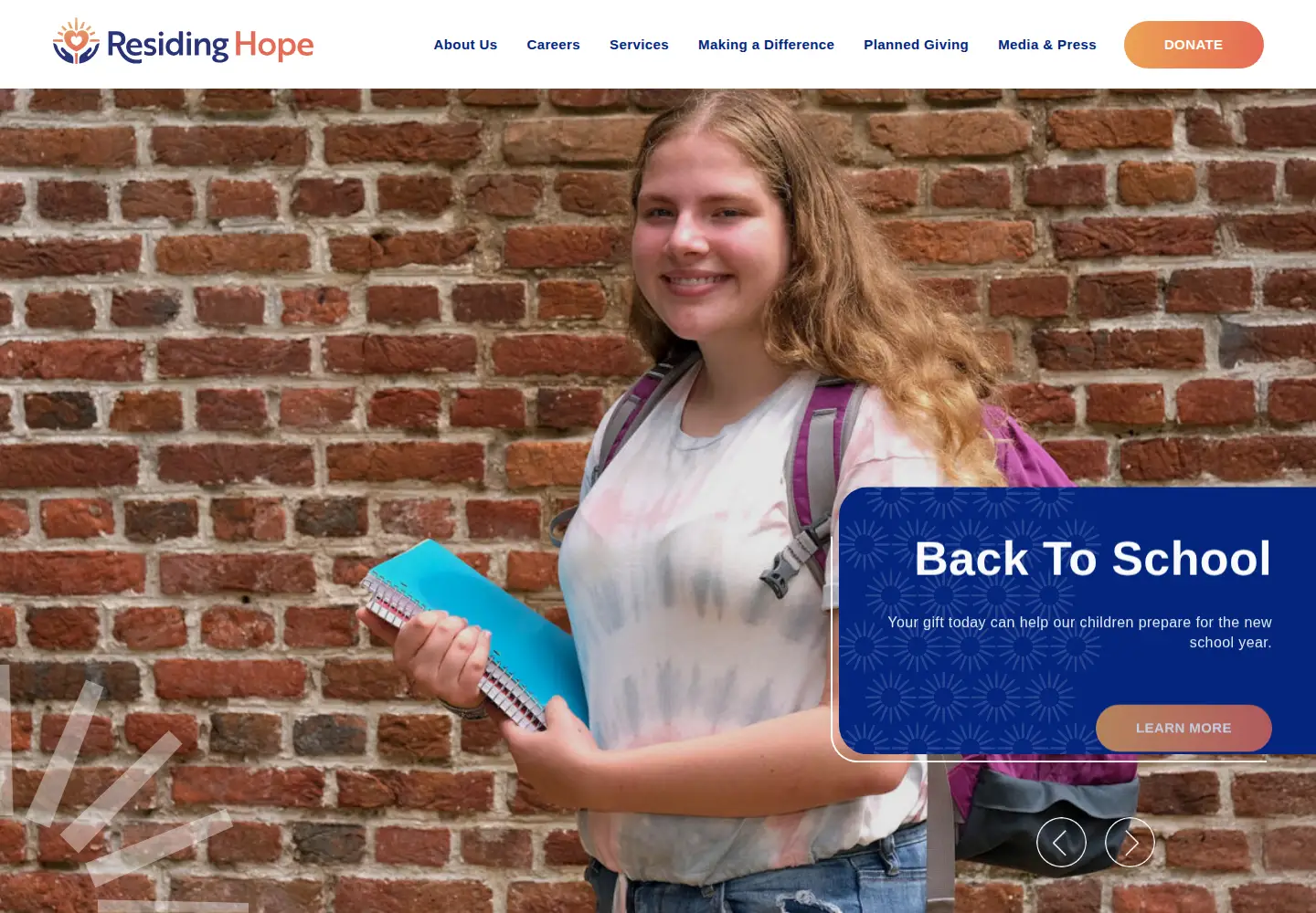 Screenshot of residinghope.org