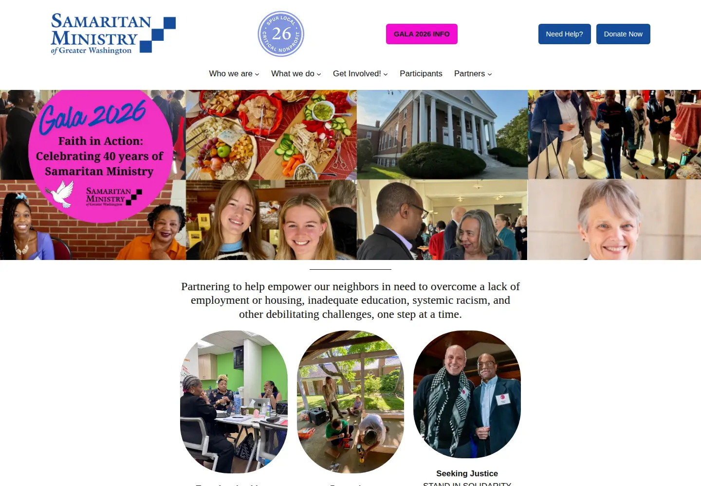 Screenshot of samaritanministry.org