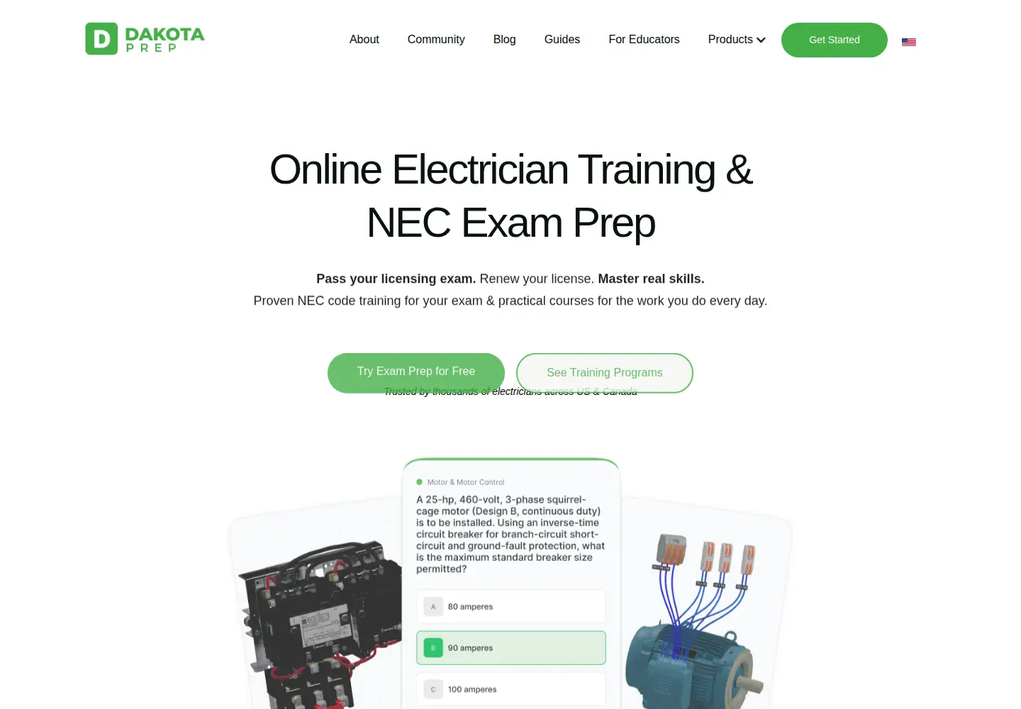 Screenshot of dakotaprep.com
