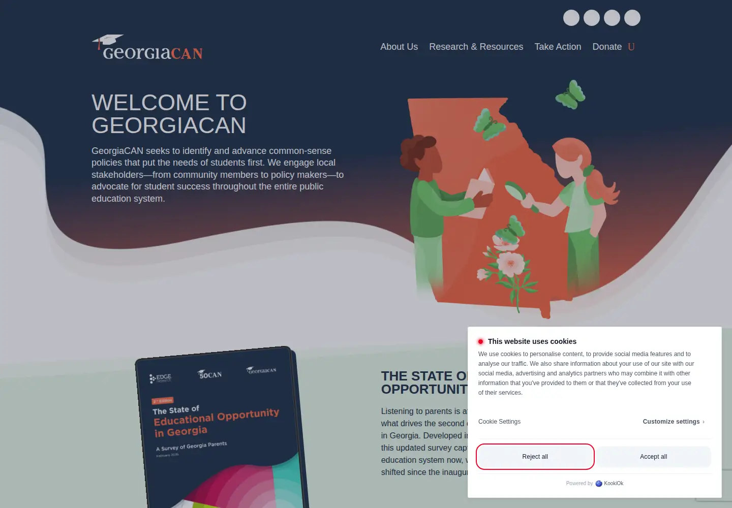 Screenshot of gacan.org