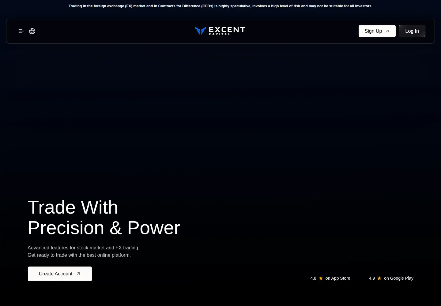 Screenshot of excent.capital