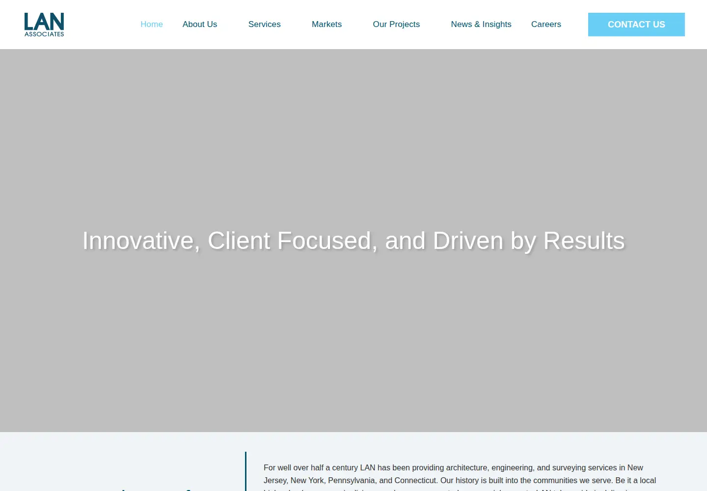 Screenshot of lanassociates.com