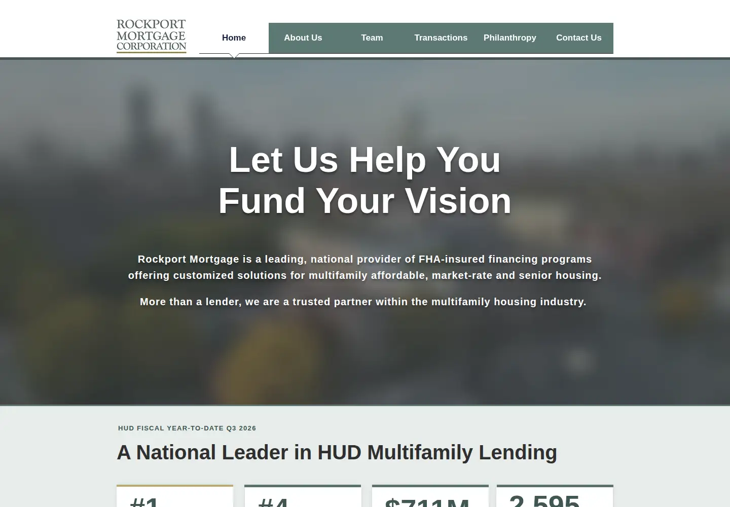 Screenshot of rockportmortgage.com