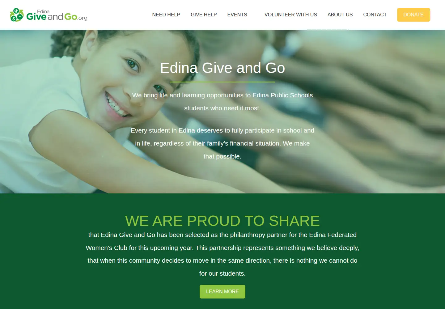 Screenshot of edinagiveandgo.org