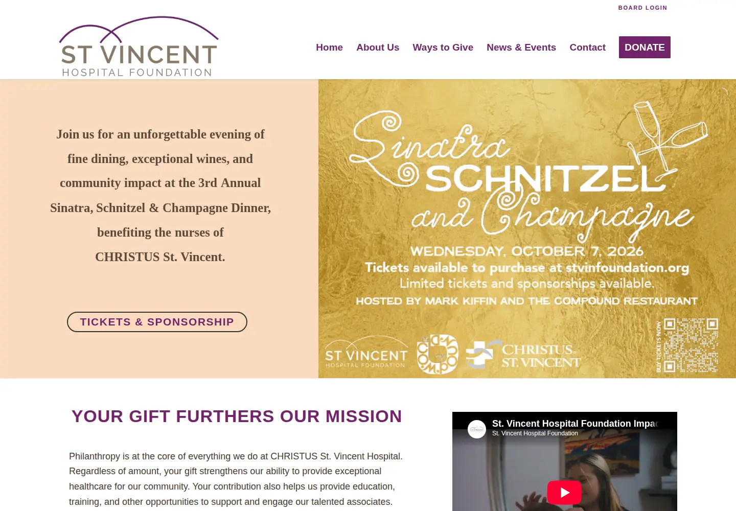 Captured homepage of stvinfoundation.org in the current scan