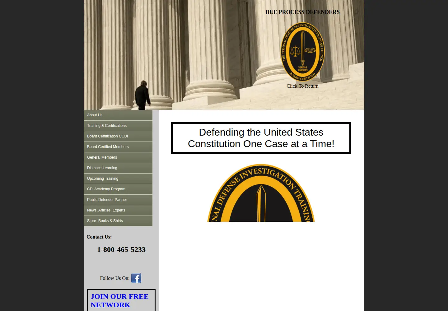 Captured homepage of cditctraining.com in the current scan
