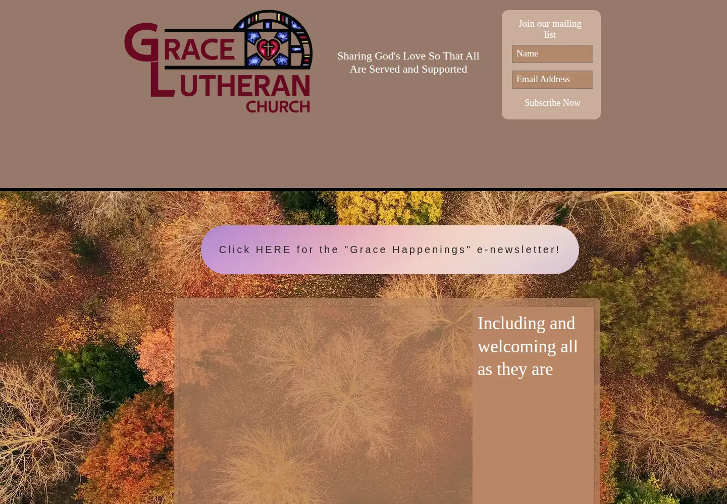 Captured homepage of gracelutheranboone.org in the current scan