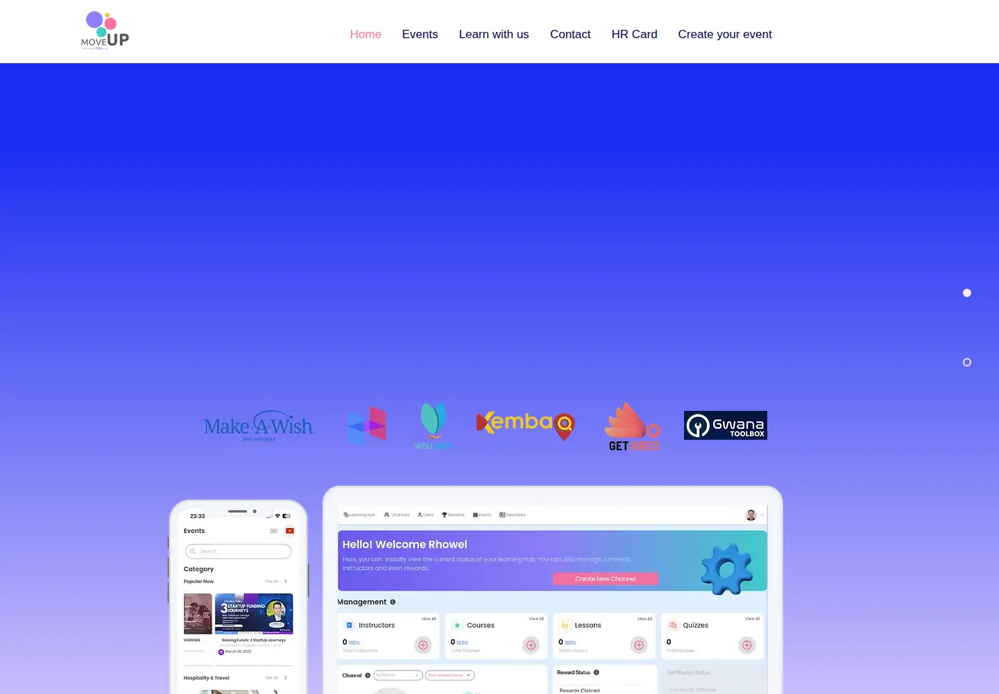 Screenshot of moveup.app