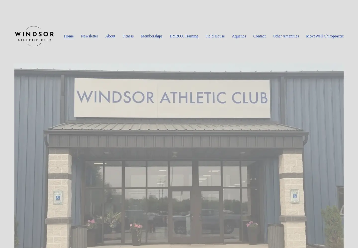 Captured homepage of windsorathleticclub.com in the current scan