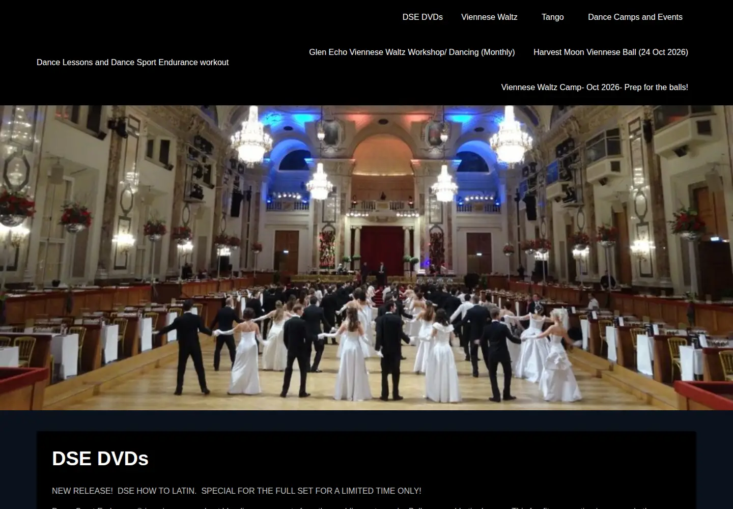 Screenshot of dancesportendurance.com