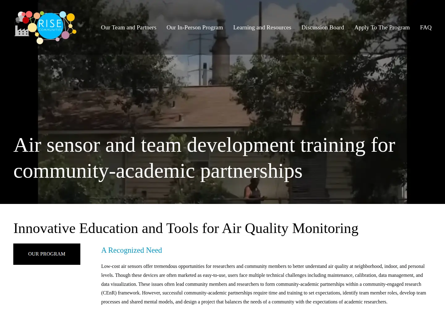 Screenshot of ejsensors.com