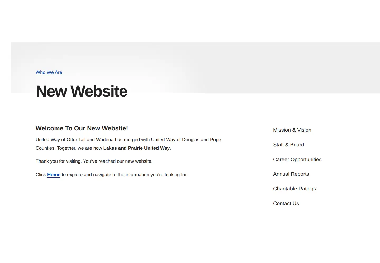 Captured homepage of uwotw.org in the current scan