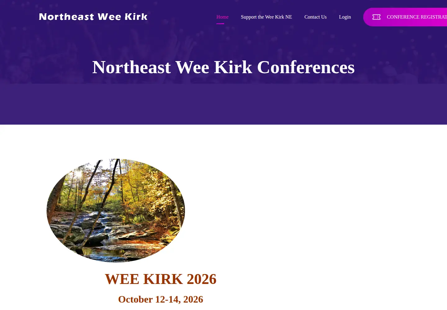 Screenshot of wee-kirk-ne.org