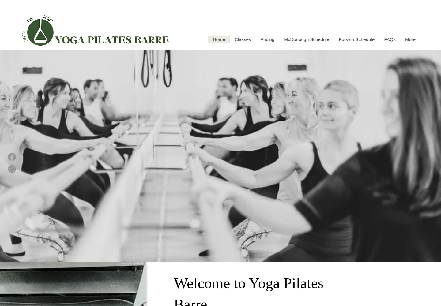 Screenshot of yogapilatesbarre.com
