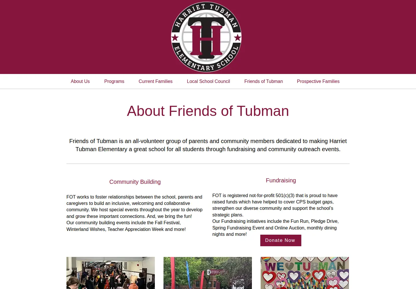 Screenshot of friendsoftubman.org