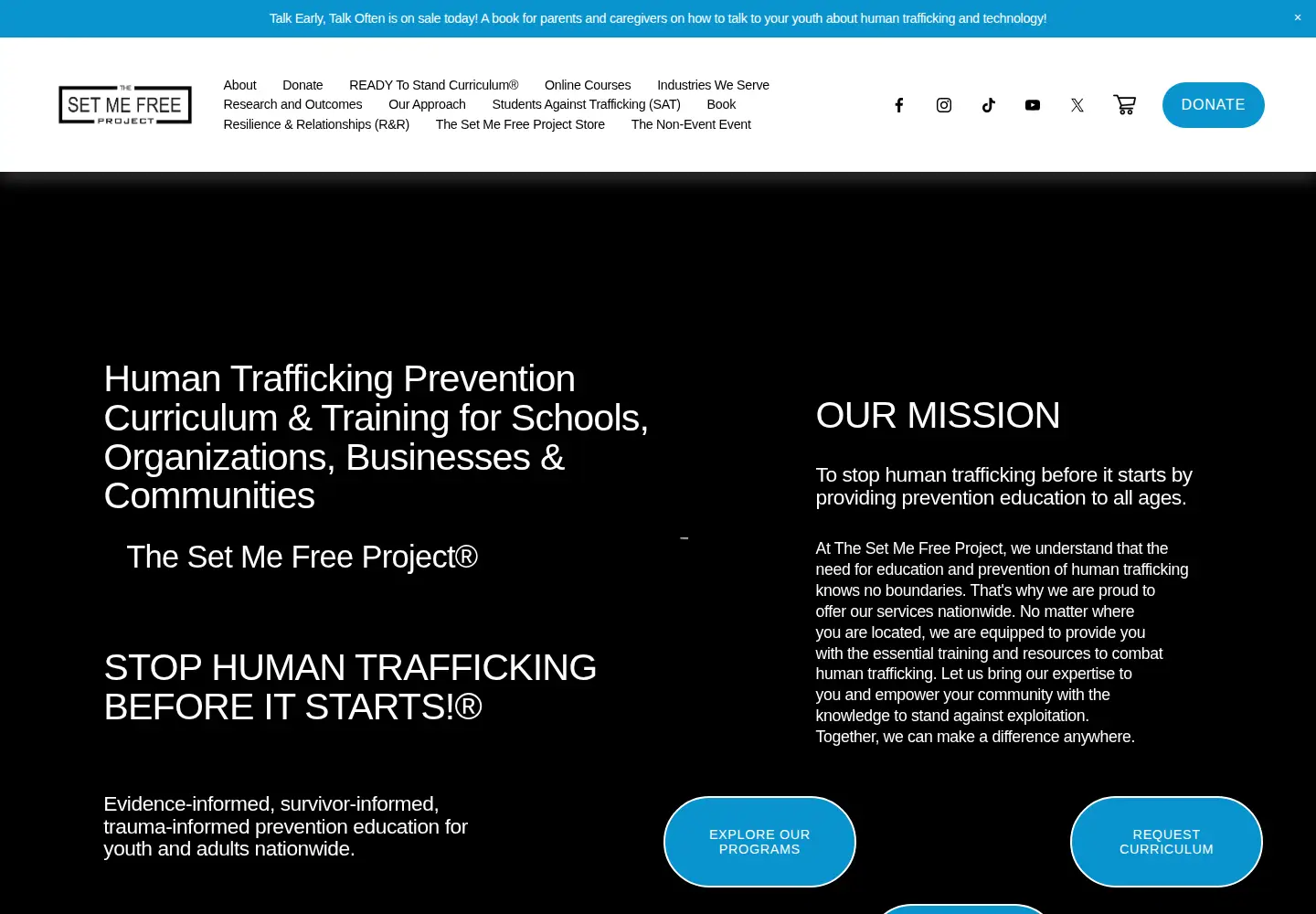 Screenshot of setmefreeproject.net